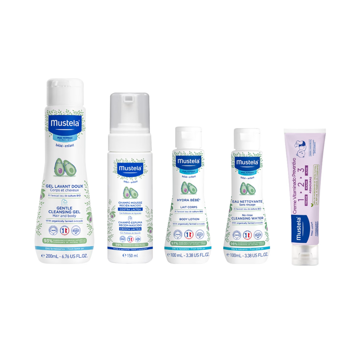 Kit  Mustela Essenciais Bebê (5 Produtos)