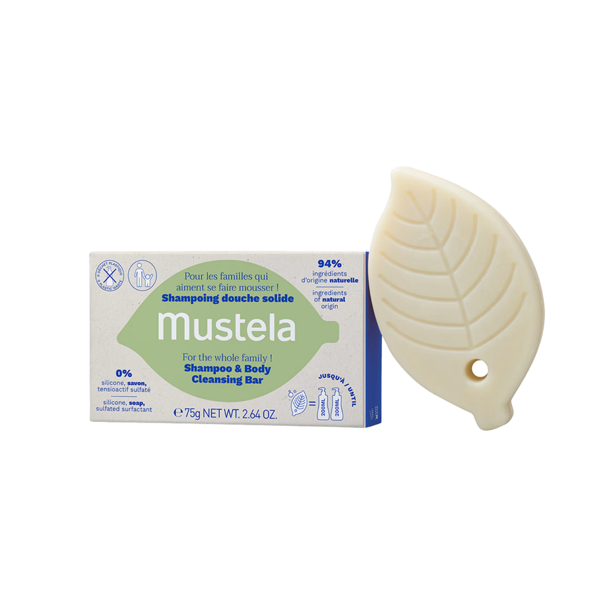 Mustela Corpo e Cabelo - Shampoo Sólido 75g